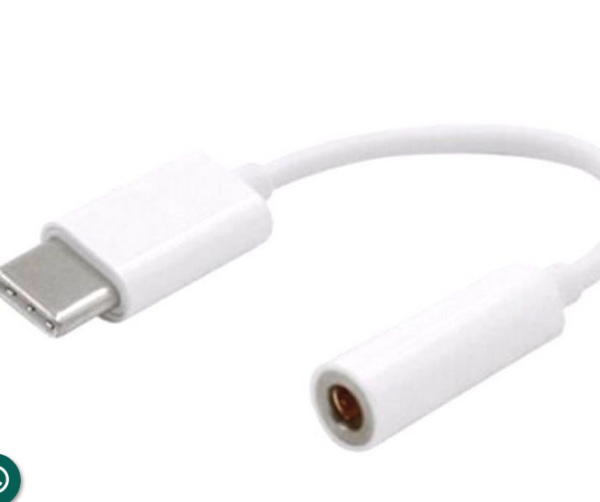 Adaptador Type C para Conector de Fones de Ouvido P2 -