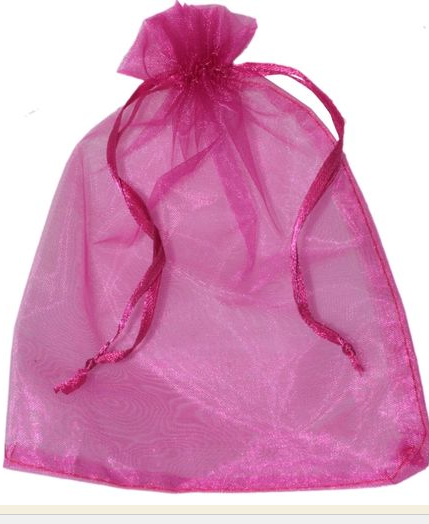 Saquinho em Organza 13 x 18 cm - 10 unid. - Cores Diversas