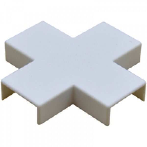 Cruz Cruzeta Canaleta BRANCA 20x10mm acabamento BRANCO - Imagem 2